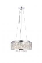 Elegant V2914D16C/RC - Amelie 6 light Chrome Pendant Clear Royal Cut Crystal