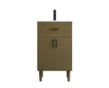 Elegant VF25020MCB - Vanity Cabinet 2Dr W20''xD19''xH34" Chestnut Brown