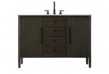 Elegant VF29648CO - 48 inch Single Bathroom Vanity in Chocolate Oak