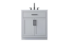 Elegant VF29730GR - Vanity Cabinet 2Dr1Dw 30"W x 22"D x 35''H Grey