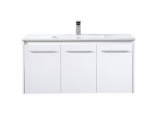 Elegant VF44040WH - 40 inch  Single Bathroom Floating Vanity in White