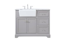 Elegant VF60242GR - 42 Inch Single Bathroom Vanity in Grey