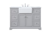 Elegant VF60248GR - 48 Inch Single Bathroom Vanity in Grey
