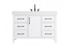 Elegant VF60648WH - 48 inch Single Bathroom Vanity In White