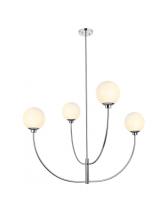 Elegant LD814D42C - Nyomi 42 Inch Chandelier in Chrome