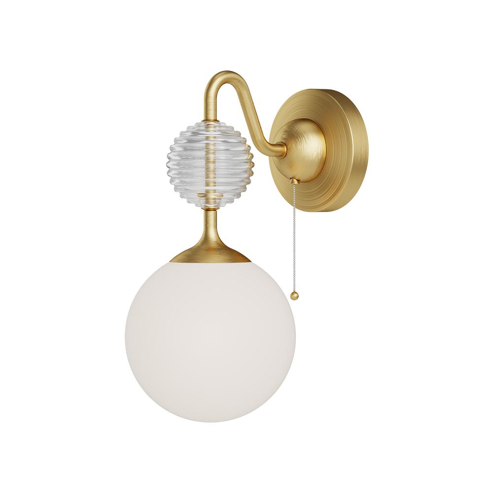 Celia 6-in Brushed Gold/Opal Glass 1 Light Wall/Vanity