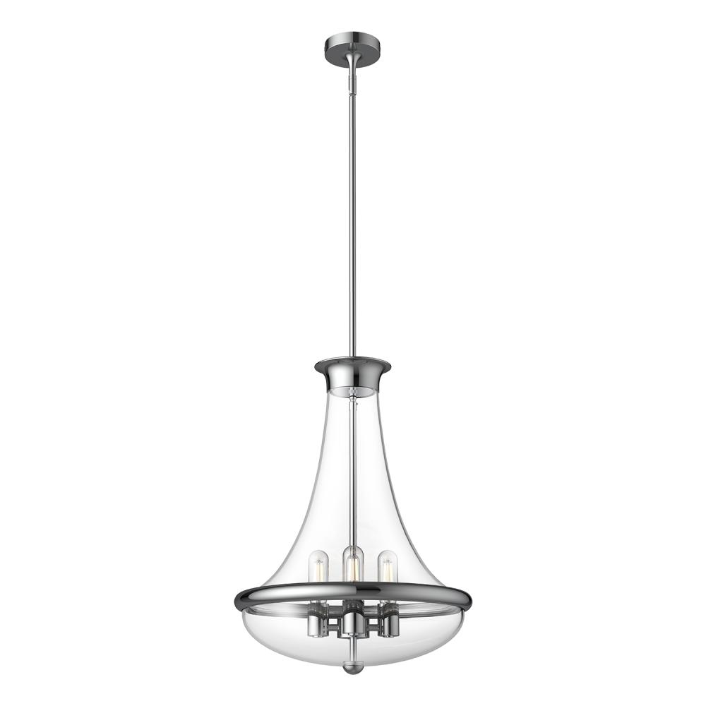 Marcel 18-in Chrome 4 Lights Pendant