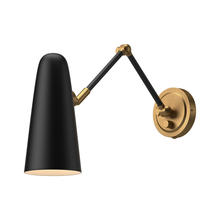 Alora Lighting WV578925MBAG - Daniel 24-in Aged Gold/Matte Black 1 Light Wall/Vanity