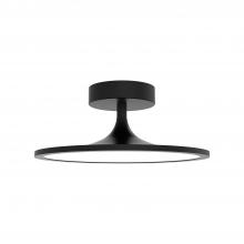 Alora Lighting SF418012MB-UNV - Issa 12-in Matte Black LED Semi Flush Mount