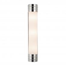 Alora Lighting WV348224PNOP - Willard 24-in Polished Nickel/Opal Matte Glass 3 Lights Wall/Vanity