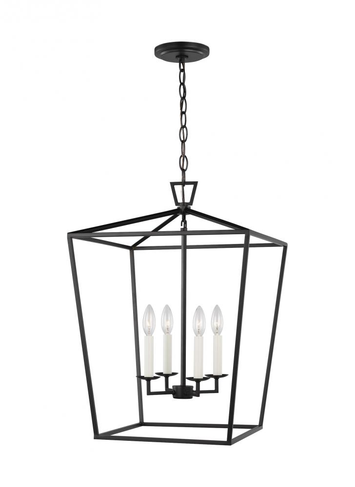 Dianna transitional 4-light LED indoor dimmable medium ceiling pendant hanging chandelier light in m