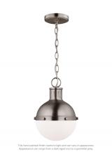 Visual Comfort & Co. Studio Collection 6177101EN3-965 - Hanks transitional 1-light LED indoor dimmable mini ceiling hanging single pendant light in antique