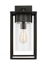 Visual Comfort & Co. Studio Collection 8731101EN7-71 - Vado transitional 1-light LED outdoor exterior large wall lantern sconce in antique bronze finish wi