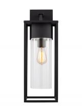Visual Comfort & Co. Studio Collection 8831101EN7-12 - Vado transitional 1-light LED outdoor exterior extra large wall lantern sconce in black finish with