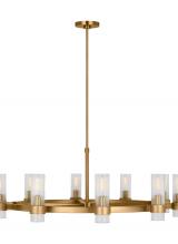 Visual Comfort & Co. Studio Collection CC16810BBS - Geneva Mid-Century 8-Light Indoor Dimmable Large Chandelier