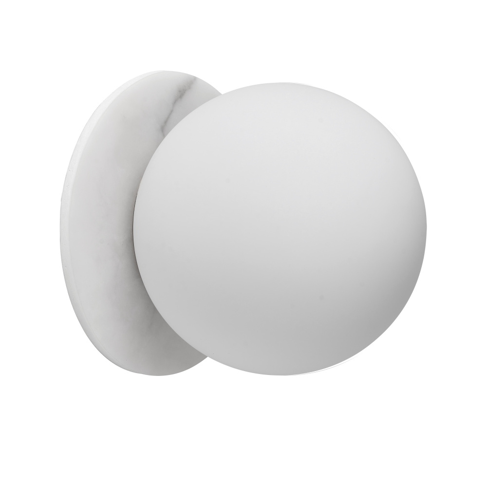 1LT Wall Sconce, MW w/ Faux ALB & Opal Glass