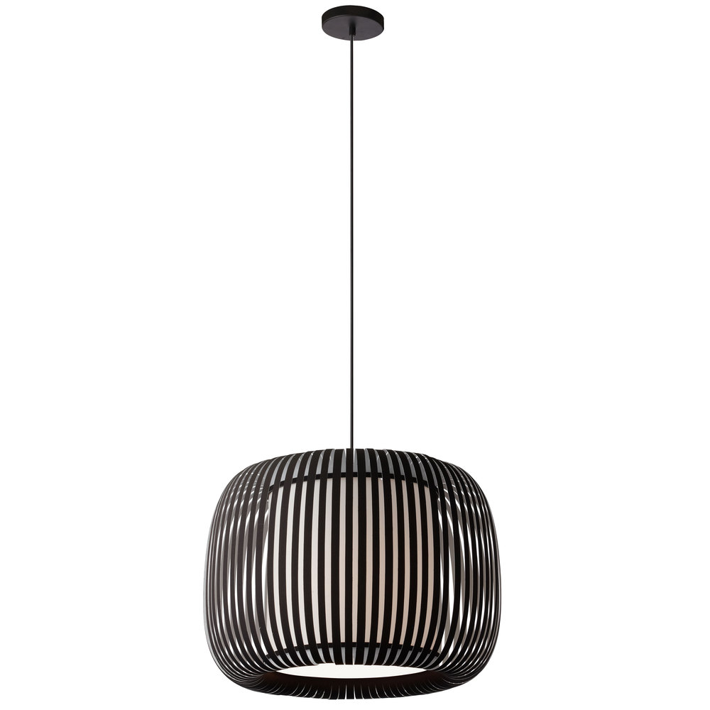 1LT Pendant Slit Shade JTone Black