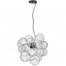 Dainolite CLZ-206P-MB - 6LT Pendant, MB w/ CLR Spiral Glass