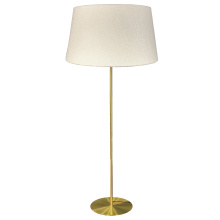 Dainolite DAL-611F-AGB - 9 Light Incandescent Aged Brass Floor Lamp with White Boucle Fabric Shade