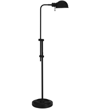 Dainolite DM1958F-MB - 1 Light Incandescent Adjustable Pharmacy Floor Lamp, Matte Black