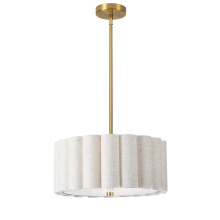 Dainolite PCA-163P-AGB-FX - 3LT AGB Pendant w/ Flax Shade