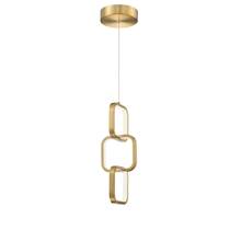 Dainolite PTY-1522LEDP-AGB - 20W Pendant, AGB w/ WH Silicone Diff