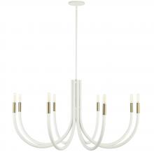 Dainolite WAN-388C-SW-AGB - 8LT Chandelier, SW & AGB