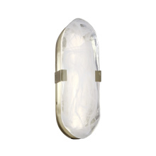 Dainolite WLA-1215LEDW-AGB - 15W Aged Brass Wall Sconce with Alabaster Glass