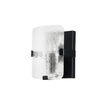 Dainolite WNE-81W-MB-CLR - 1LT Wall Sconce, MB w/ CLR Textured Glass