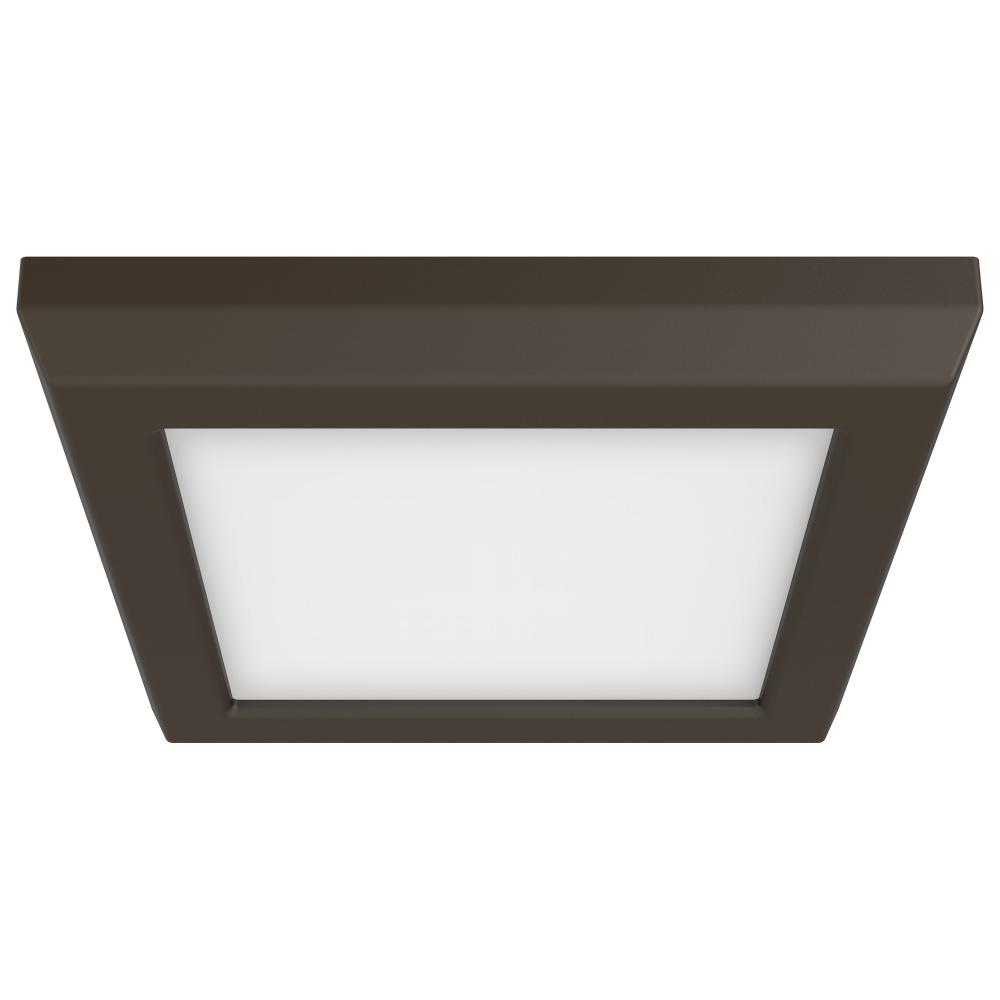 Blink Pro - 9W; 5in; LED Fixture; CCT Selectable; Square Shape; Bronze Finish; 120V
