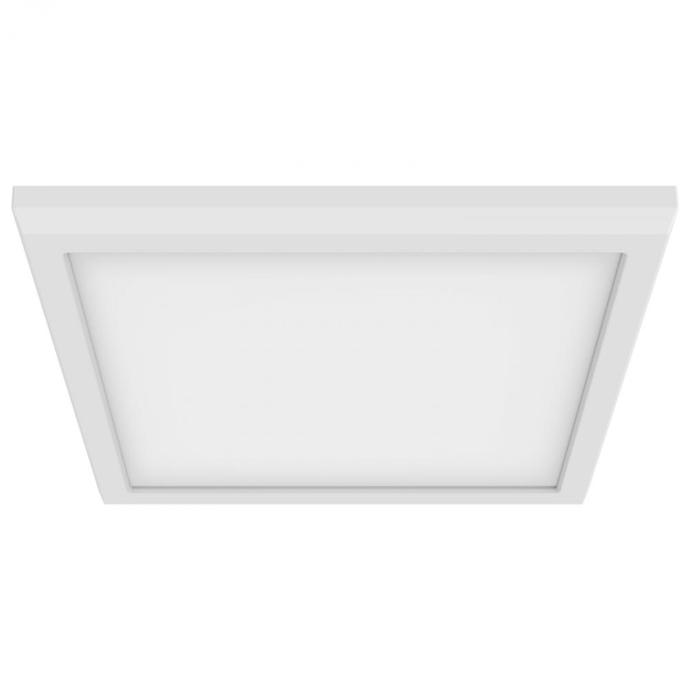 BLINK Pro; 13 Watt; 9 Inch LED Fixture; 4000K; Square Shape; White Finish; 120/277 Volts