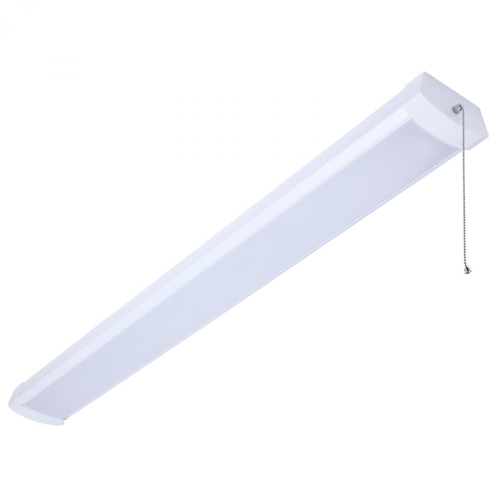 LED 4 Foot Wrap with Pull Chain; 39 Watts; 27K/30K/35K/40K/50K CCT Selectable; White Finish; 120