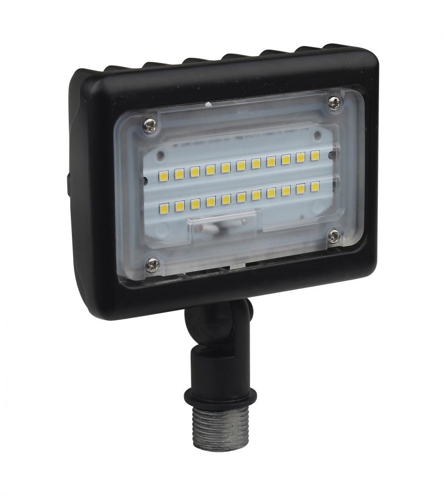 LED Small Flood Light- 15W - 4000K - Bronze Finish - 100-277V