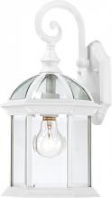 Nuvo 60/4961 - Boxwood - 1 Light 15" Wall Lantern with Clear Beveled Glass - White Finish