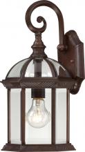 Nuvo 60/4962 - Boxwood - 1 Light 15" Wall Lantern with Clear Beveled Glass - Rustic Bronze Finish