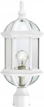 Nuvo 60/4974 - Boxwood - 1 Light 19" Post Lantern with Clear Beveled Glass - White Finish