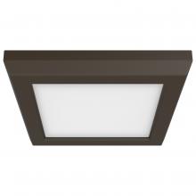 Nuvo 62/1706 - Blink Pro - 9W; 5in; LED Fixture; CCT Selectable; Square Shape; Bronze Finish; 120V