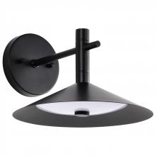 Nuvo 62/2074 - Corrine; 10 Inch LED Wall Sconce; Matte Black; 3K/4K/5K CCT Selectable