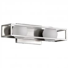 Nuvo 62/2252 - Jenkins; 16 Inch 2 Light LED Vanity; Brushed Nickel with Frosted Glass