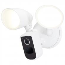 Nuvo 65/930 - 20 Watt Bullet Outdoor SMART Security Light with Camera; Starfish Enabled; 3K/4K/5K CCT Selectable;