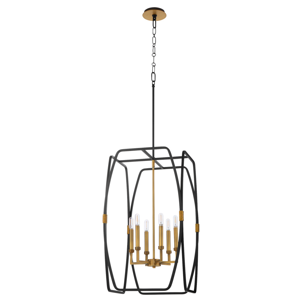 BISHOP 28" 6LT PENDANT - MB/BRB