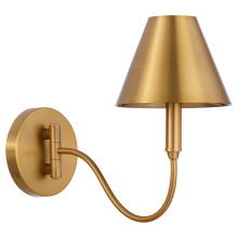 Quorum 5914-1-47 - WALTZ 1 LIGHT SWING-ARM LAMP - BRUSHED BRASS