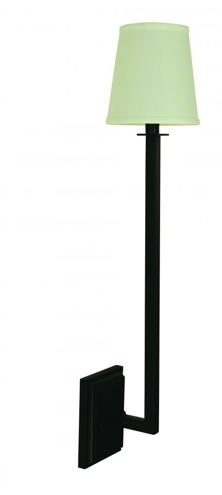 1-Light Matte Black Sconce