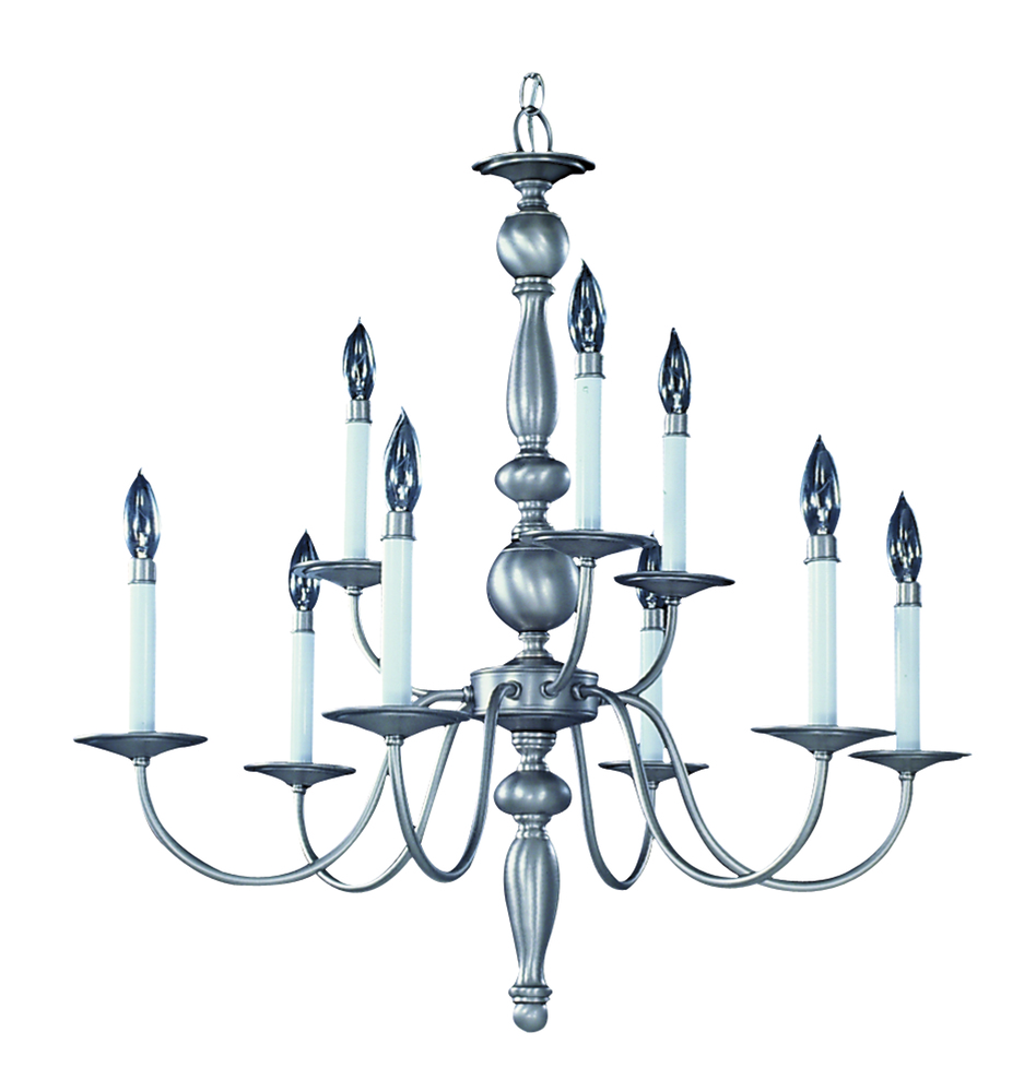 9-Light Mahogany Bronze Jamestown Dining Chandelier