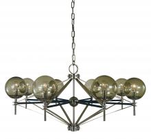 Framburg 5068 PN/MBLACK - 8-Light Calista Dining Chandelier