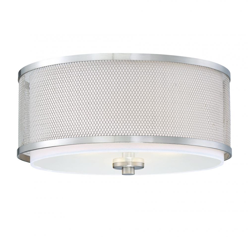 3-Light Ceiling Light in Brushed Nickel