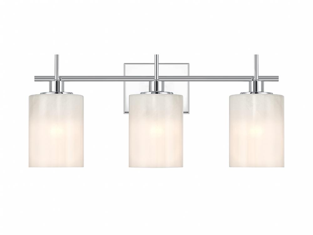 3-Light Bathroom Vanity Light in Chrome