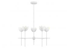 Savoy House Meridian M100131BQW - 5-Light Chandelier in Bisque White