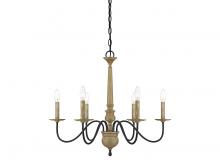 Savoy House Meridian M10030DW - 6-light Chandelier In Distressed Wood