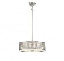 Savoy House Meridian M70108BN - 3-Light Pendant in Brushed Nickel